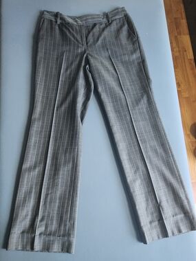 Ann Taylor Gray Pinstripe Dress Pants Size 4 Career Work